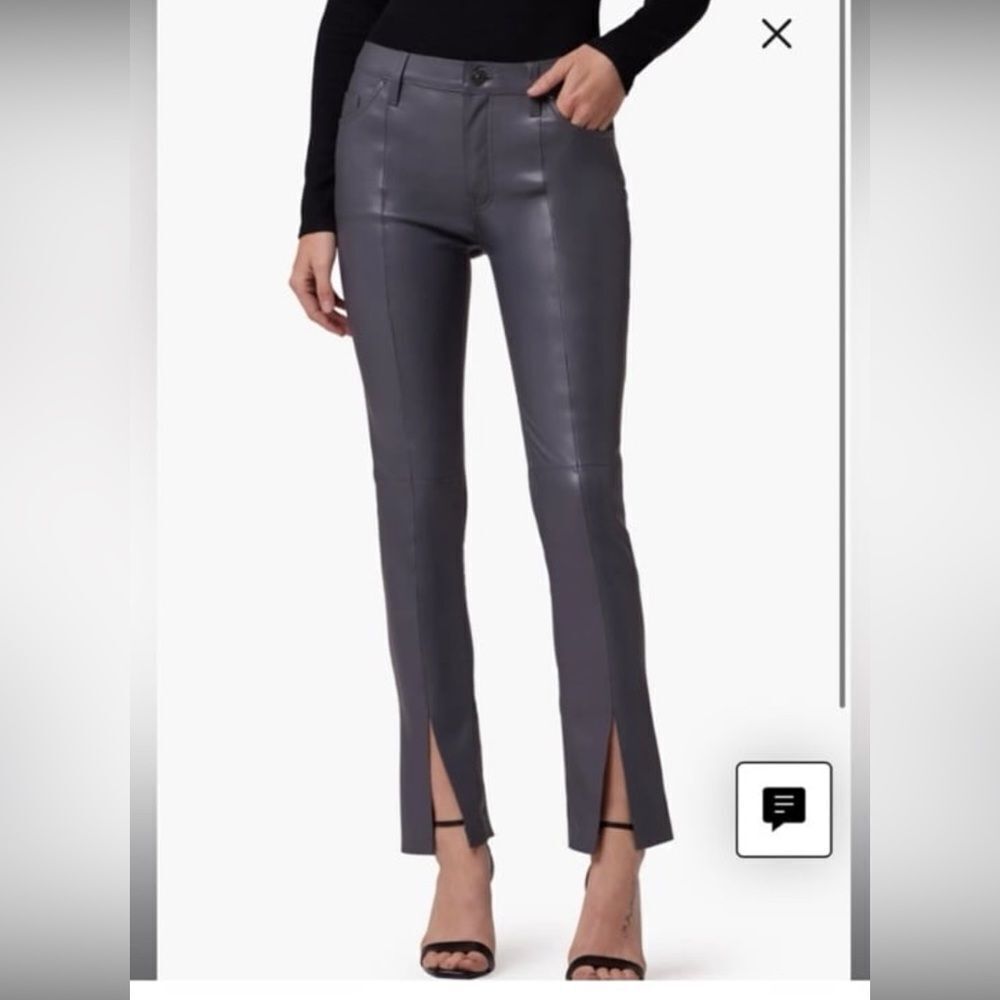 HUDSON Barbara Straight Faux Leather Pant